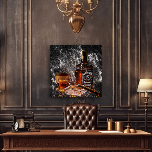 Quadro astratto whisky Jack