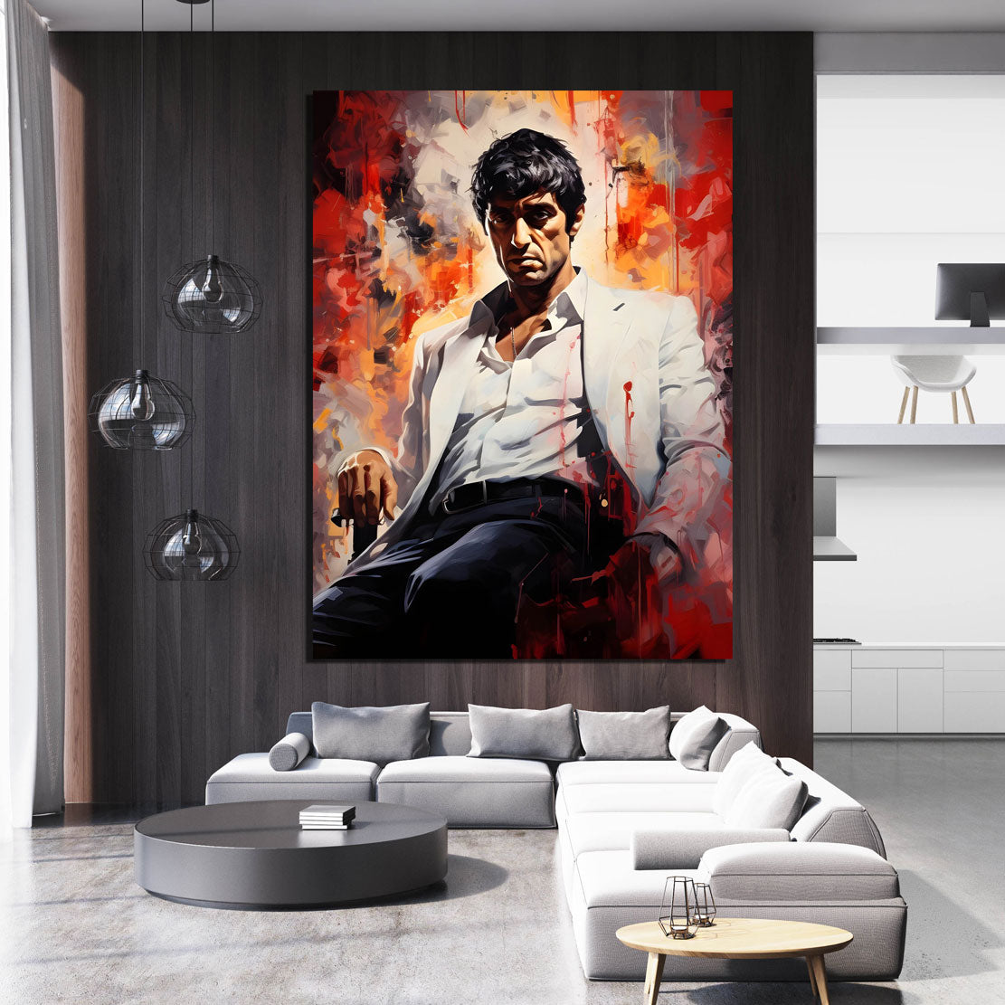 Quadro bellissimo Scarface Abstract Colour Edition