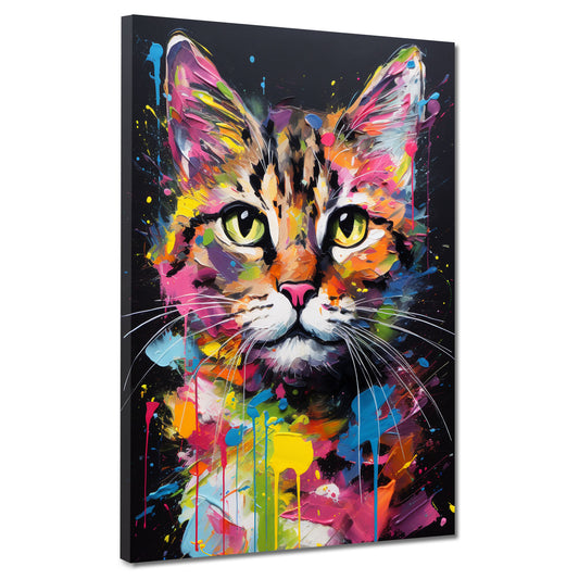 Quadro bellissimo gatto Colour Style