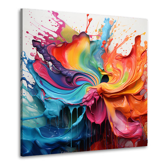 Quadro Splash arte murale astratta moderno gioco di colori