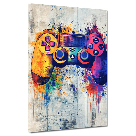 Quadro controller gaming pop art moderno colorato