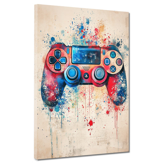 Quadro joystick gaming arte pop colorata moderna