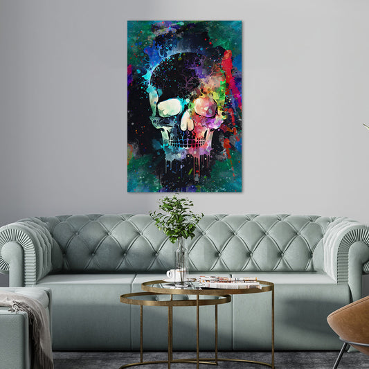 Quadro stampa su tela moderno Abstract Skull