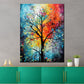 Quadro moderno Albero spoglio astratto paint style