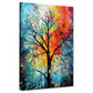 Quadro moderno Albero spoglio astratto paint style