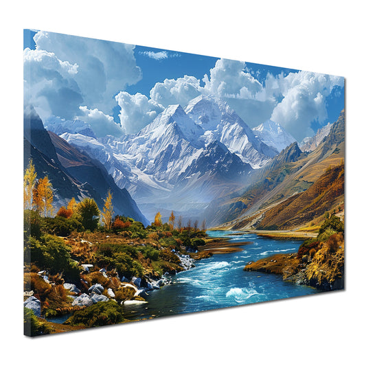 Quadro moderno Bellissimo paesaggio con fiume