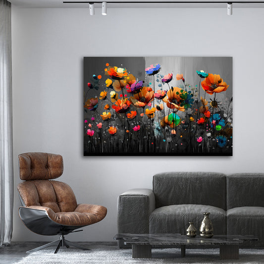 Quadro moderno Fiori astratti Colour