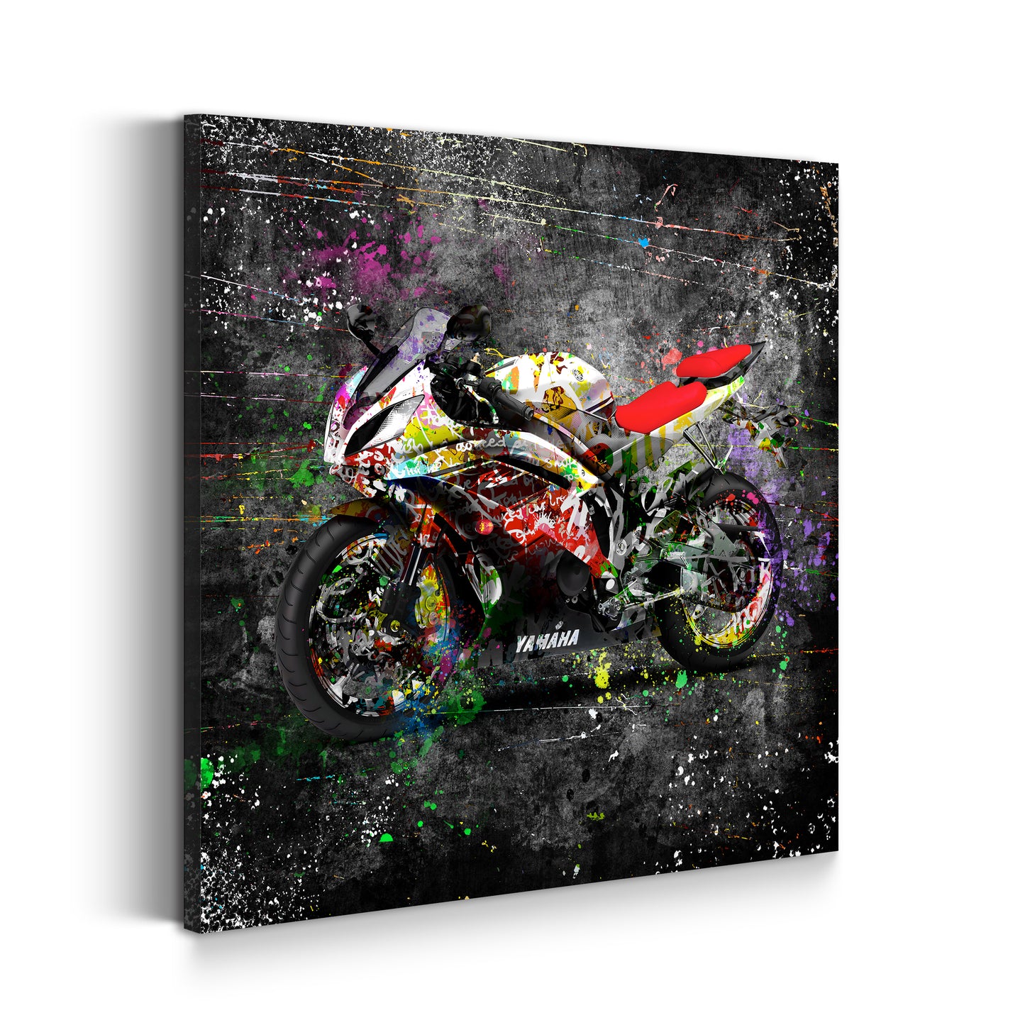 Quadro moderno Graffiti moto Color Splash Street Art Style