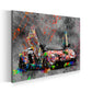 Quadro stampa su tela moderno Lamborghini Graffiti Street Art Style