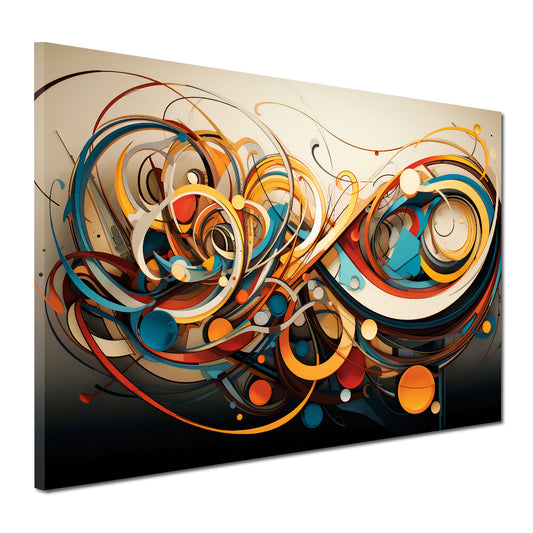 Quadro moderno Lines linee astratto dark