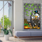 Quadro moderno Paperone Comic Pop Art Money Rain