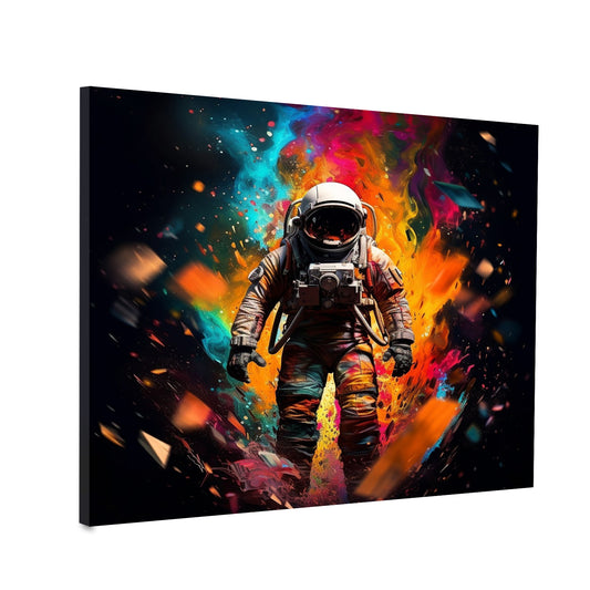 Quadro moderno Pop Art Astronauta Colour Splash Dark