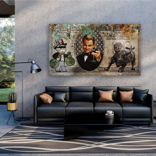 Quadro moderno Pop Art Leo Dollar