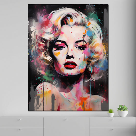 Quadro moderno Pop Art Marilyn Dark Style