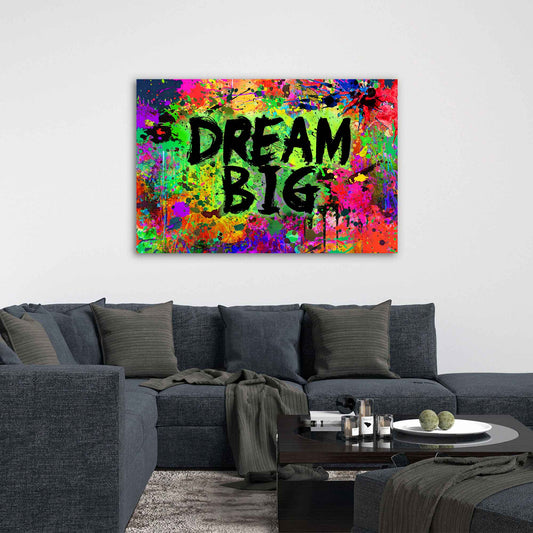 Quadro moderno Pop Art astratto Dream Big