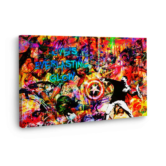 Quadro moderno Pop Art astratto Love Is Everlasting Glow