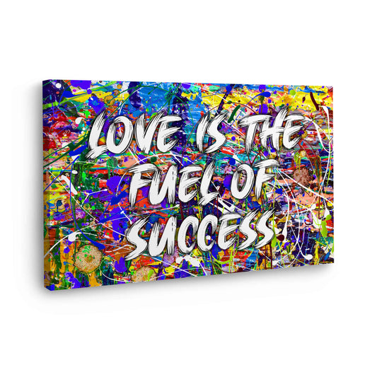 Quadro moderno Pop Art astratto Love Is The Fuel Of Success