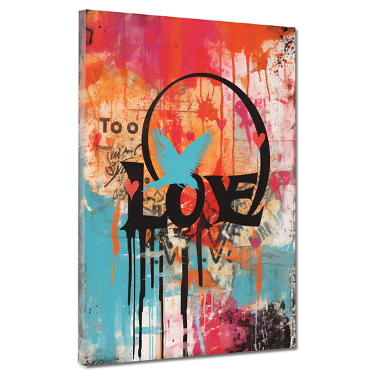 Quadro moderno Street Art LOVE Colour Style