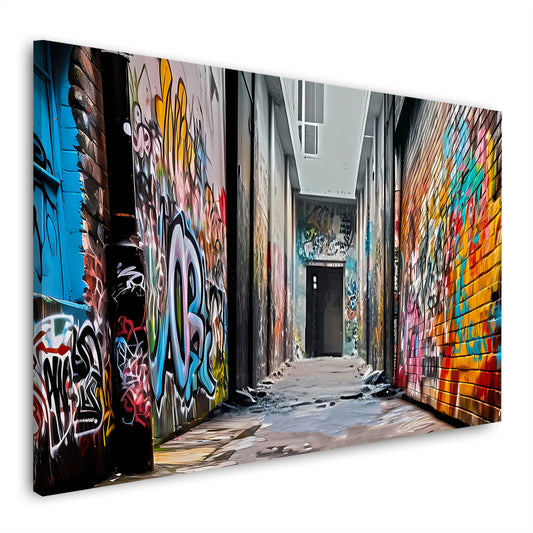 Quadro moderno Street Art Vicolo Graffiti Style