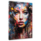 Quadro moderno Street Art bella donna Colour Splash