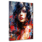 Quadro moderno Street Art donna Painting Style