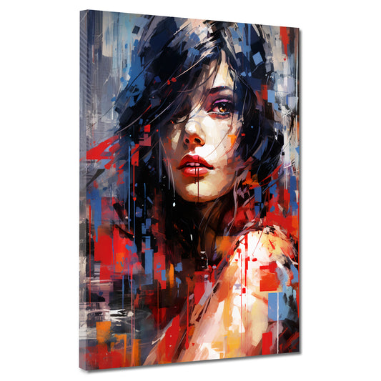 Quadro moderno Street Art donna Painting Style