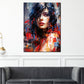 Quadro moderno Street Art donna Painting Style