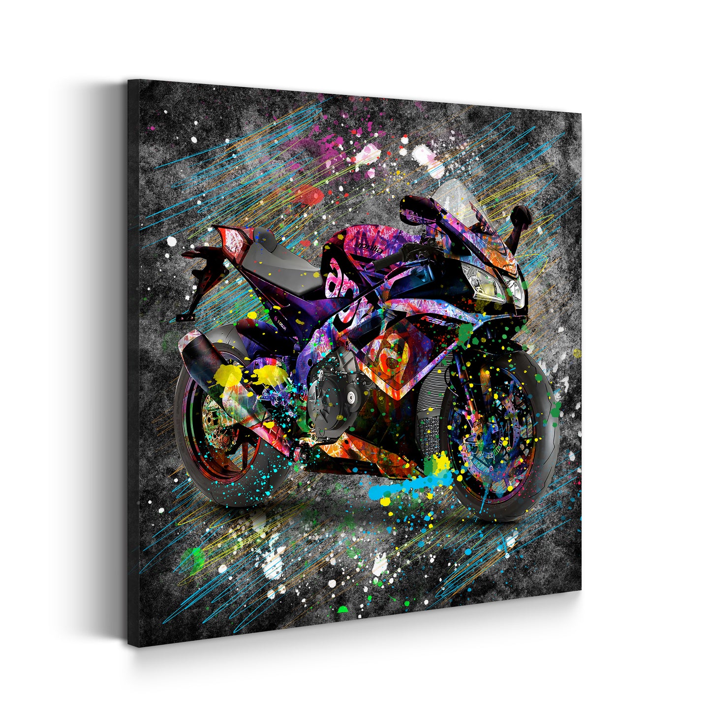 Quadro moderno Moto Street Pop Art Style