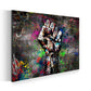 Quadro stampa su tela moderno THE FIST Graffiti Street Art Style