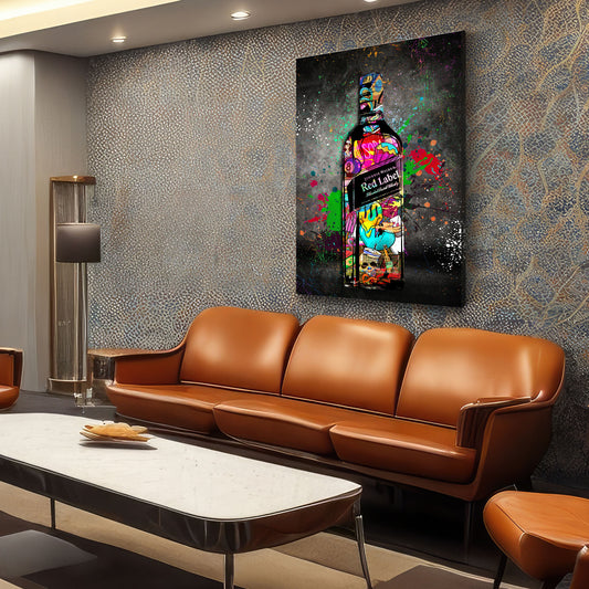 Quadro moderno Whisky Graffiti Street Art Style