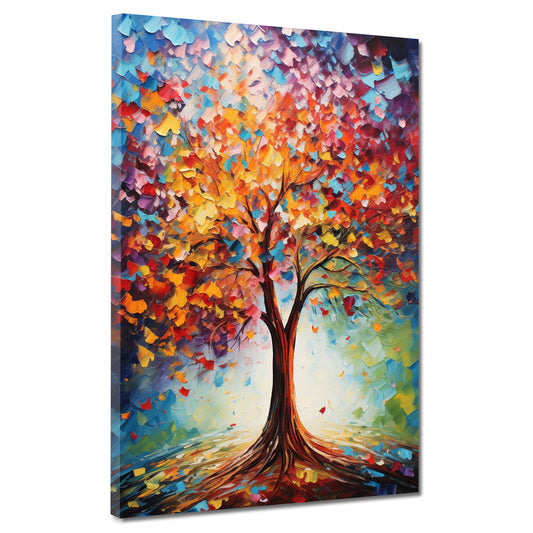 Quadro moderno albero astratto bello painting style