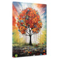 Quadro moderno albero colorato che brilla