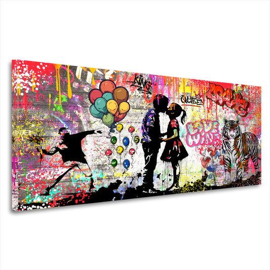 Quadro moderno amanti street Art graffiti art