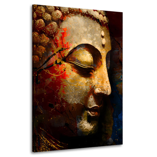 Quadro moderno astratto Buddha meditativo