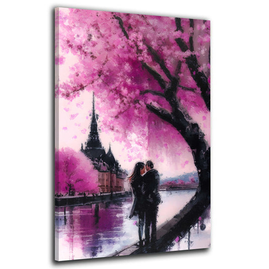 Quadro moderno astratto Paris In Love