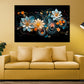 Quadro moderno astratto Lines linee fiori black style