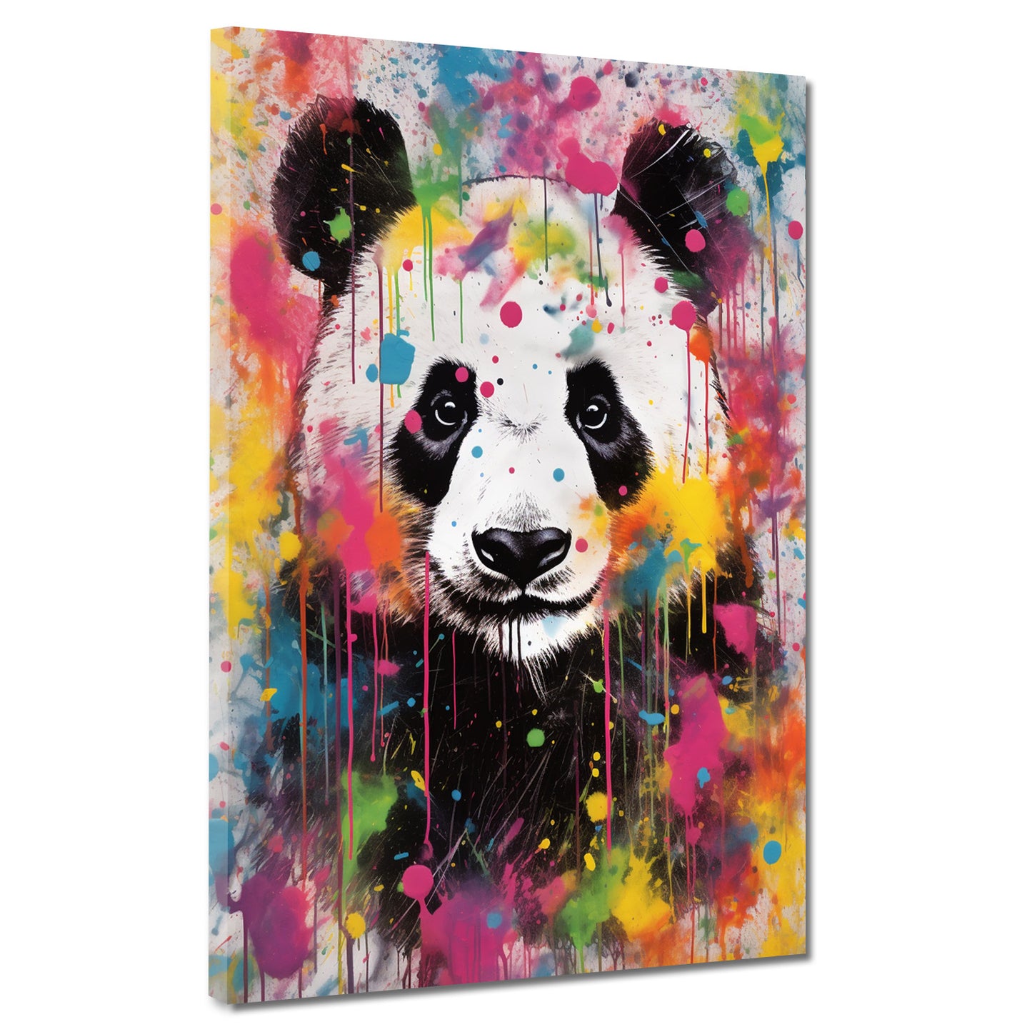 Quadro moderno astratto Panda Pop Art Colour
