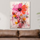 Quadro moderno astratto bel fiore rosa Colour Splash