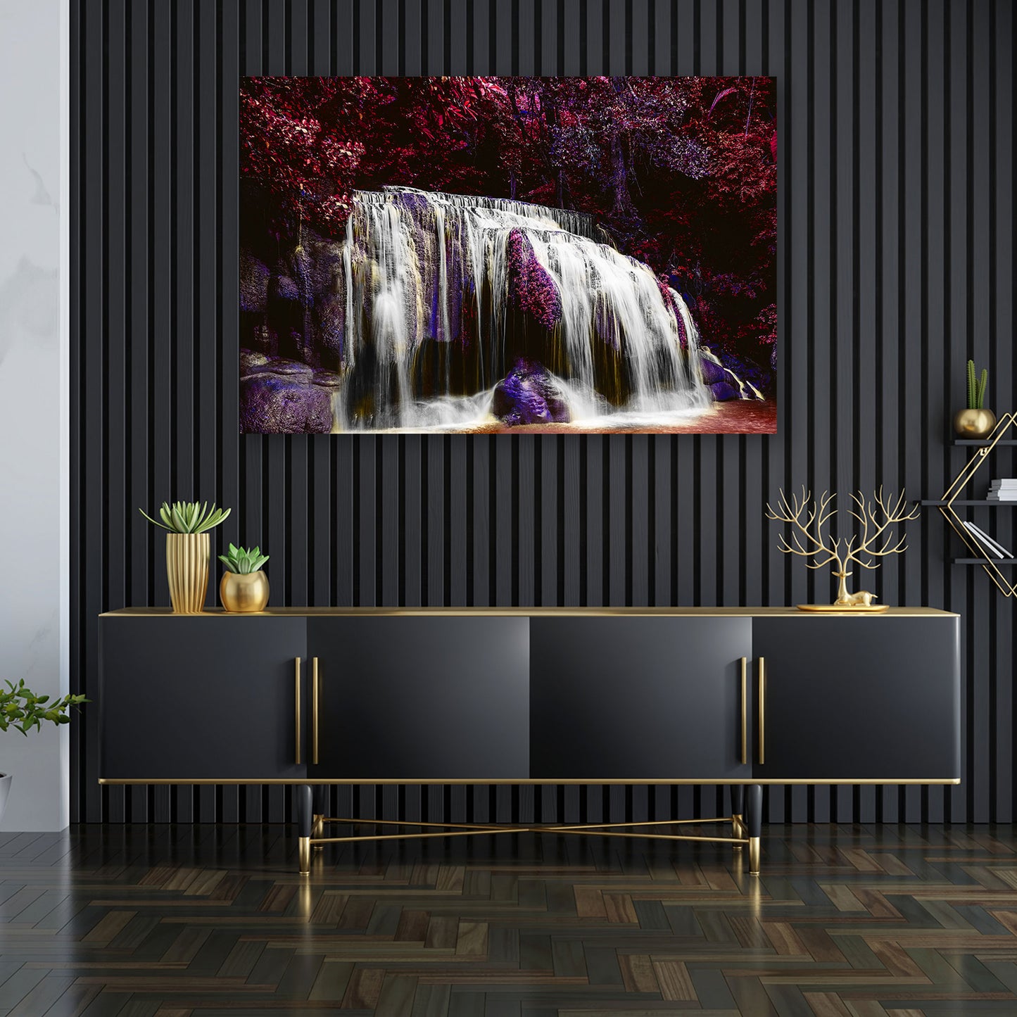 Quadro moderno astratto bellissima cascata