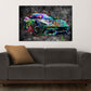 Quadro moderno auto sporiva Ferrari Graffiti Street Art Style