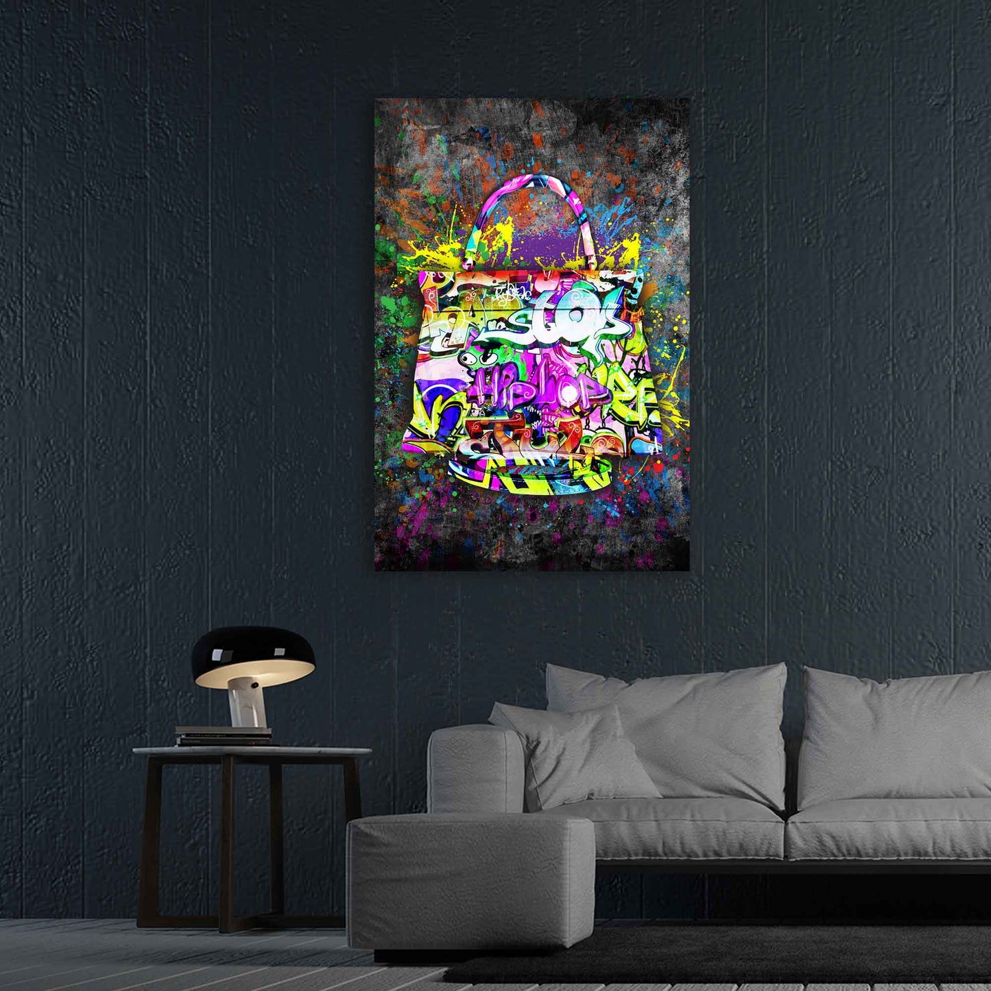 Quadro moderno borsa di lusso Graffiti Street Art Style