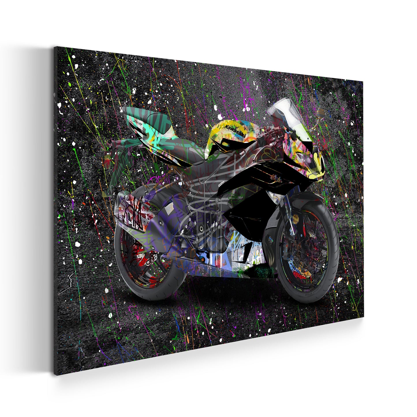 Quadro moderno moto Pop Art Graffiti Edition