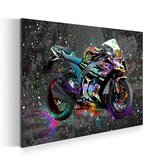 Quadro moderno moto Pop Art Graffiti Style