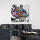 Quadro moderno street art scarpe sneakers Graffiti style