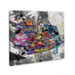 Quadro moderno street art scarpe sneakers Graffiti style