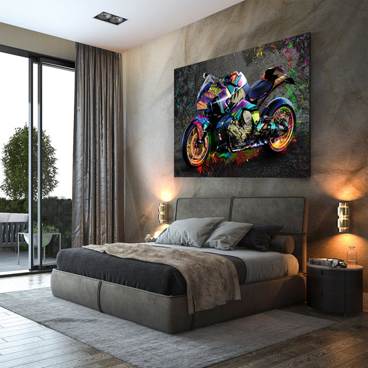 Quadro moto Graffiti Style