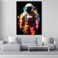 Quadro opera d'arte astratta astronauta, pop art