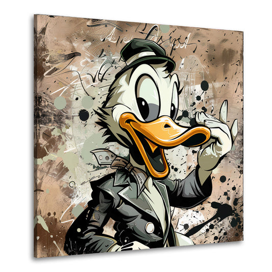 Quadro papero divertente in stile Pop Art Duck Style