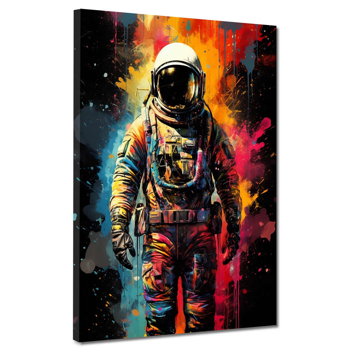 Quadro pop art astronauta con tuta