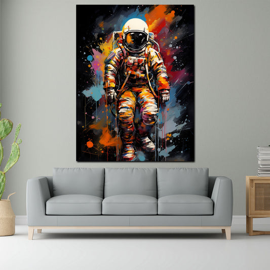 Quadro pop art astronauta splash